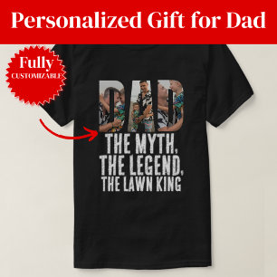 T-shirt Cadeau pour papa roi de la pelouse