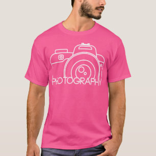 T-shirt cadeau pour photographe avec appareil phot