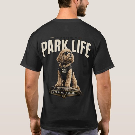 T-Shirt Cadeau pour Propriétaire de Cockapoo Park (Dos)