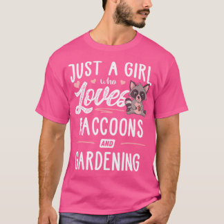 T-shirt Cadeau pour une fille qui aime les ratons laveurs