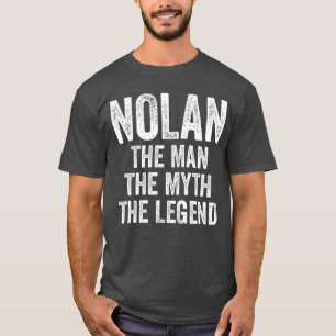 T-shirt Cadeau prénom Nolan légende mythe Manhe Nolanhe