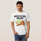 T-shirt Cadeau principal d'architecture (pizza) (Devant entier)