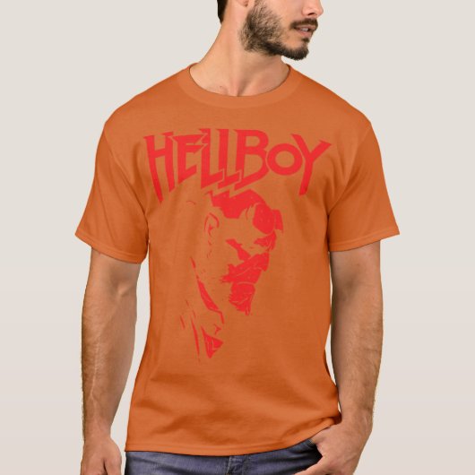 T-shirt Cadeau profil Hellboy garçon (Devant)