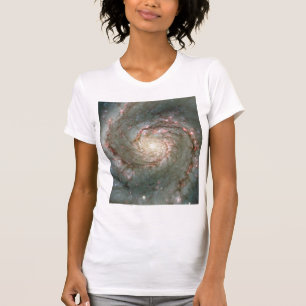 T-shirt Cadeau pur d'astronomie de V-Cou des dames M51