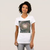 T-shirt Cadeau pur d'astronomie de V-Cou des dames M51 (Devant entier)