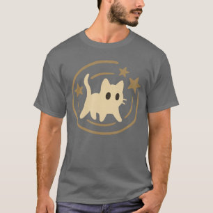 T-shirt Cadeau Rétro 90s Y2K Chat Effrayé Étoiles Cosmique