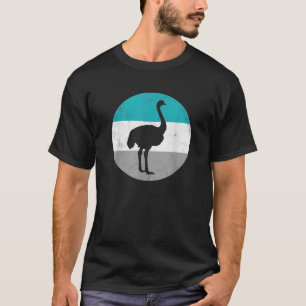T-shirt Cadeau Rétro Autruche Pour Hommes Femmes Garçons F