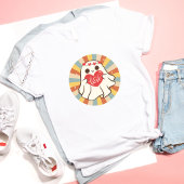 T-shirt Cadeau rétro de la Saint Valentin avec fantôme Vin