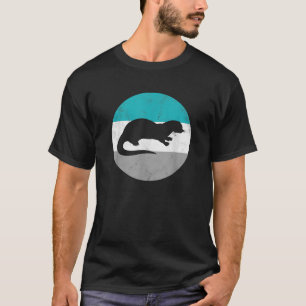 T-shirt Cadeau Rétro De Loutre Pour Hommes Femmes Garçons
