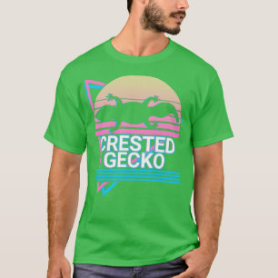 T-shirt Cadeau Retro Gecko Crested