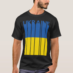 T-shirt Cadeau rétro ukrainien Souvenir vintage Drapeau d'