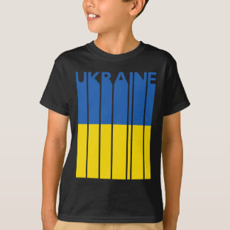 T-shirt Cadeau rétro ukrainien Souvenir vintage Drapeau Uk