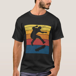 T-shirt Cadeau Rétro Vintage Skate Skateboard Skateboardin