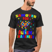 T-shirt Cadeau Samoyed Sensibilisation sur l'autisme (Devant)