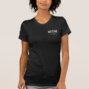 T-shirt Cadeau Simple Lettre Bloc Minimaliste Maman Est An