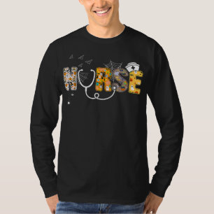 T-shirt Cadeau Spider Infirmière d'Halloween avec araign