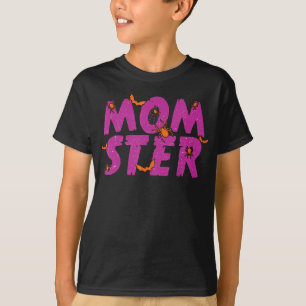 T-shirt Cadeau Spider   MOMSTER Spider Net Et Bat Hallowee
