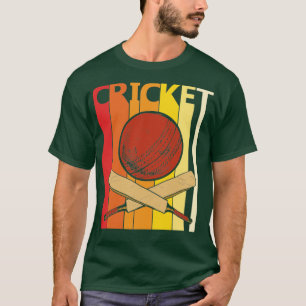 T-shirt Cadeau sportif de cricket vintage des années 1980