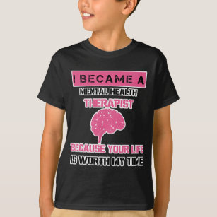 T-shirt Cadeau Thérapeutique Santé Mentale Pour Psychologu