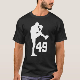 T-shirt Cadeau uniforme du numéro 49 de joueur de baseball