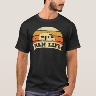 T-shirt Cadeau Vie de Fourgon Camping Caravane Camping-Car