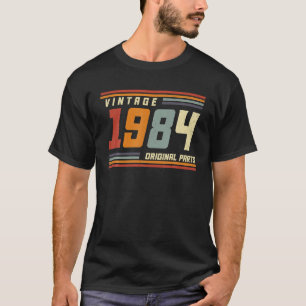 T-shirt Cadeau vintage 40e anniversaire 1984 40 ans hommes