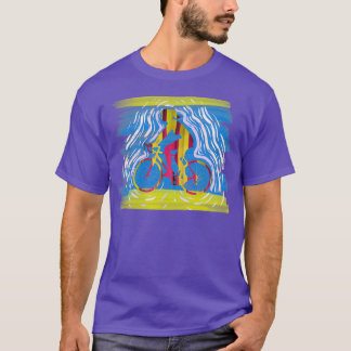 T-shirt Cadeau vintage de vélo de croisière pour femmes