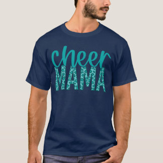 T-shirt Cadeau vintage rétro impression léopard Cheer Mama