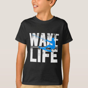 T-shirt Cadeau Wake Surfing Life Bateau Lac Wakesu