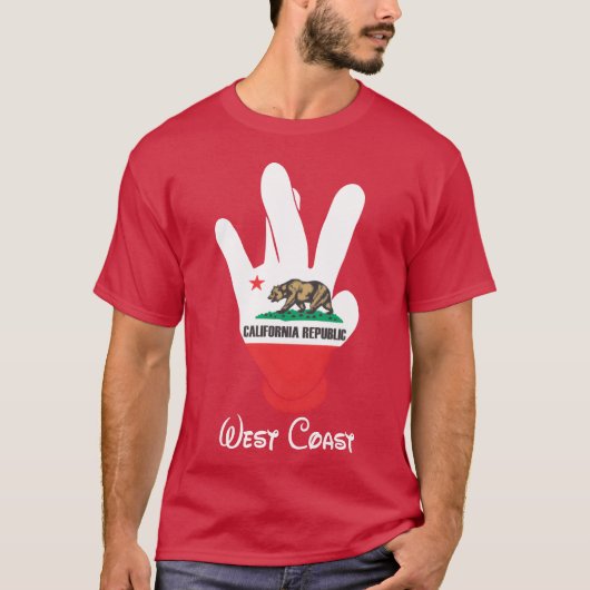 T-shirt Cadeau West Coast Cali (Devant)