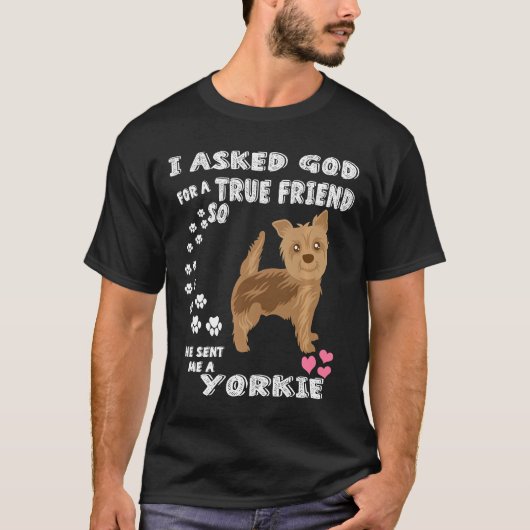 T-shirt Cadeau Yorkie Pour Propriétaire Du Chien Terrier Y (Devant)