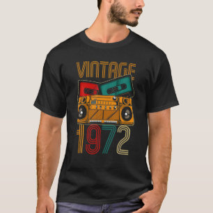T-shirt Cadeaux 50E Anniversaire - Années Vintage 1972