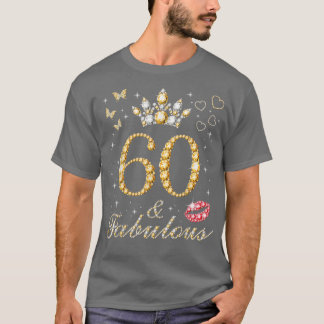 T-shirt Cadeaux 60 Ans 60 & Fabuleux Depuis 1962 60e Anniv