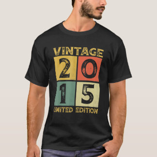 T-shirt Cadeaux 8 Ans Vintage 2015 Édition Limitée 8e