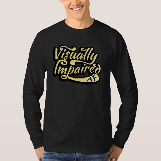 T-shirt Cadeaux AF malvoyants| Perte de vision (Devant)