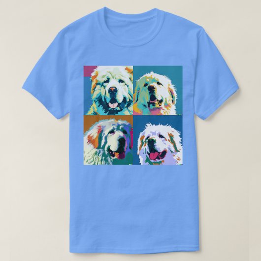 T-shirt Cadeaux Amoureux de les chiens d'art des grandes P (Design devant)