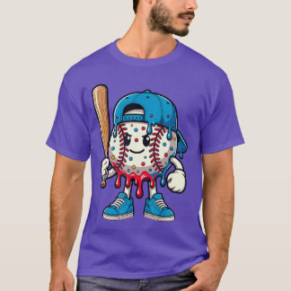 T-shirt Cadeaux Baseball Drip Style de vie de baseball 101