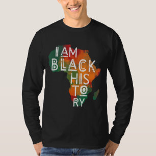 T-shirt Cadeaux Black Pride I Am Black History African Ame