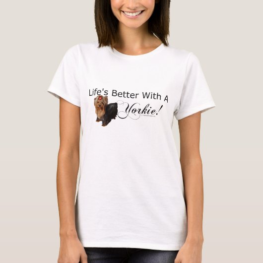 T-shirt Cadeaux d'amant de Yorkie (Devant)