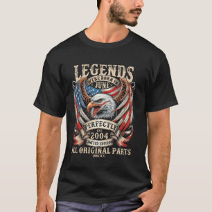 T-shirt Cadeaux d'anniversaire 21 ans pour hommes juin 200