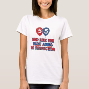 T-shirt cadeaux d'anniversaire 55 an
