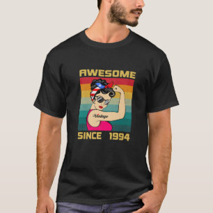 T-shirt Cadeaux d'anniversaire de femmes de 27 ans Vintage
