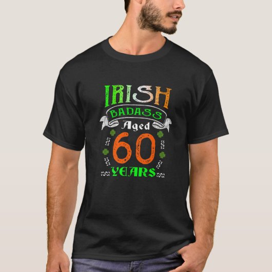 T-shirt Cadeaux d'anniversaire irlandais vieux de 60 ans I (Devant)