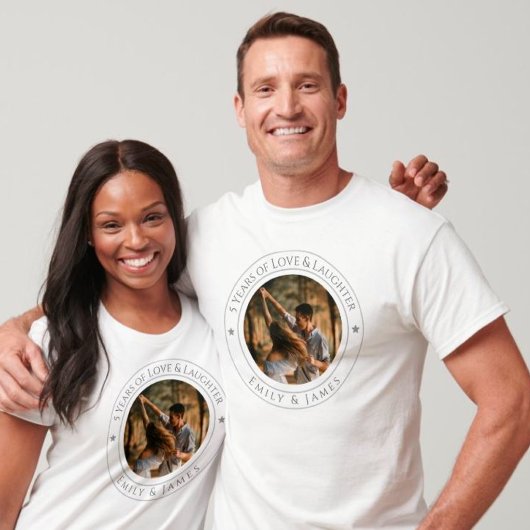 T-shirt Cadeaux d'anniversaire personnalisés - Couple pers