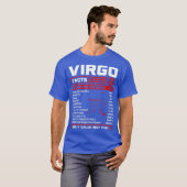 T-shirt Cadeaux d'anniversaire - Virgo Faits (Devant entier)