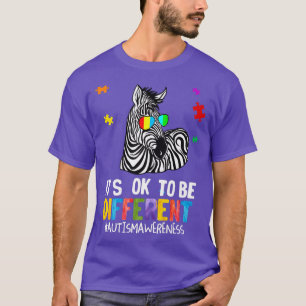 T-shirt Cadeaux d'autisme pour hommes femmes Zebra Aspie A