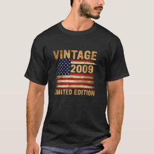T-shirt Cadeaux de 16 ans Vintage 2009 16e anniversaire Am