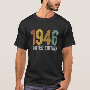 T-shirt Cadeaux de 1946 Faits en 1946 Design Vintage Class