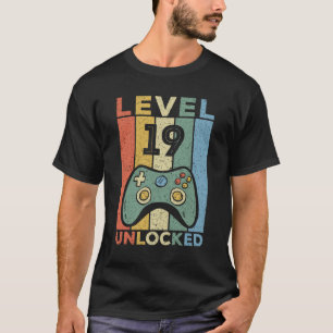 T-shirt Cadeaux de 19 ans Hommes Jeu de 19e anniversaire C