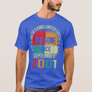 T-shirt Cadeaux de 21 ans fantastiques depuis septembre 20